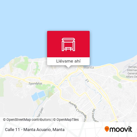 Mapa de Calle 11 - Manta Acuario