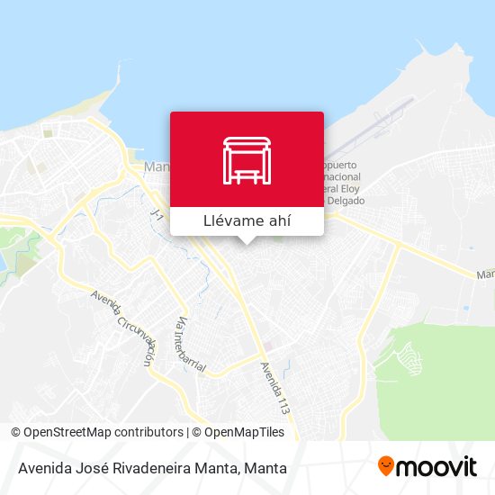 Mapa de Avenida José Rivadeneira Manta