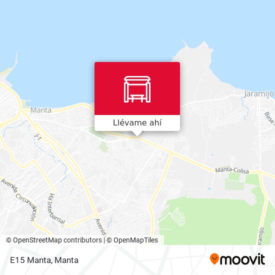 Mapa de E15 Manta