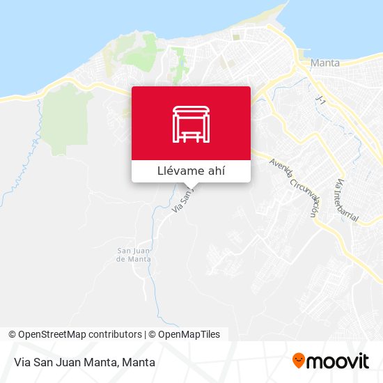 Mapa de Via San Juan Manta