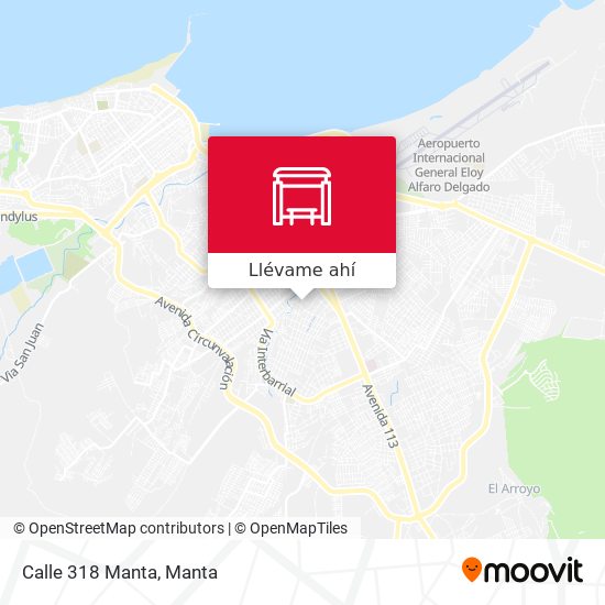 Mapa de Calle 318 Manta