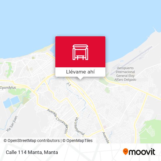 Mapa de Calle 114 Manta