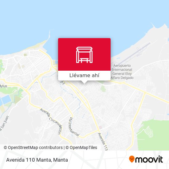 Mapa de Avenida 110 Manta