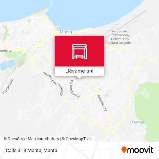 Mapa de Calle 318 Manta