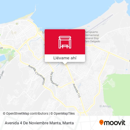 Mapa de Avenida 4 De Noviembre Manta