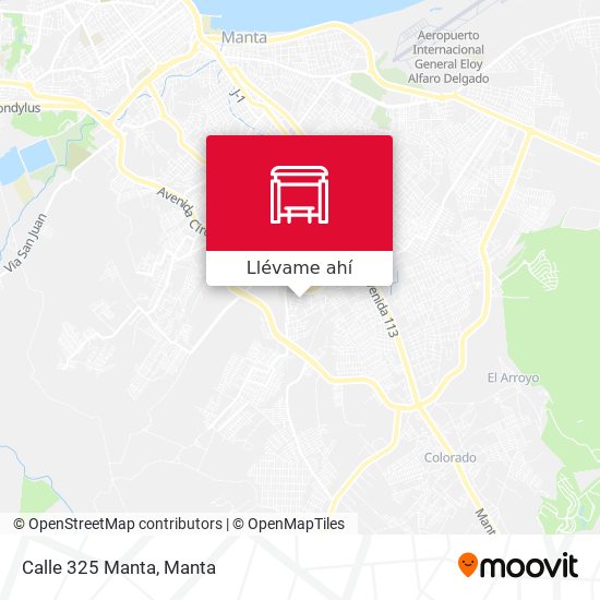 Mapa de Calle 325 Manta