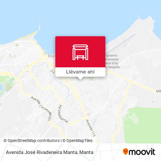 Mapa de Avenida José Rivadeneira Manta