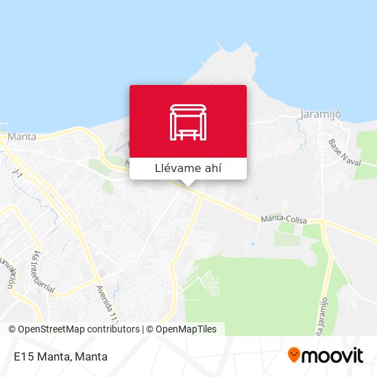 Mapa de E15 Manta