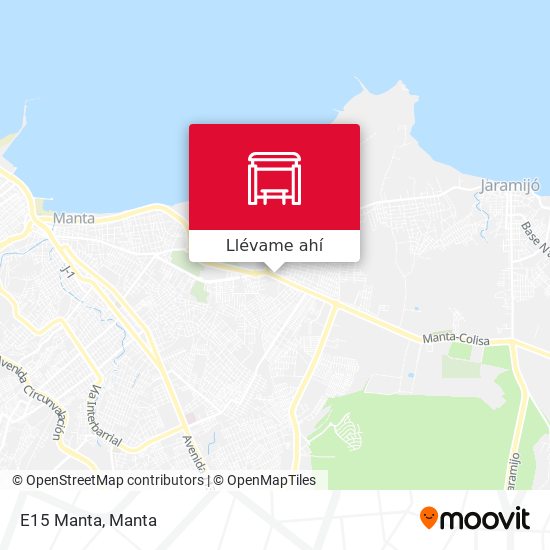 Mapa de E15 Manta