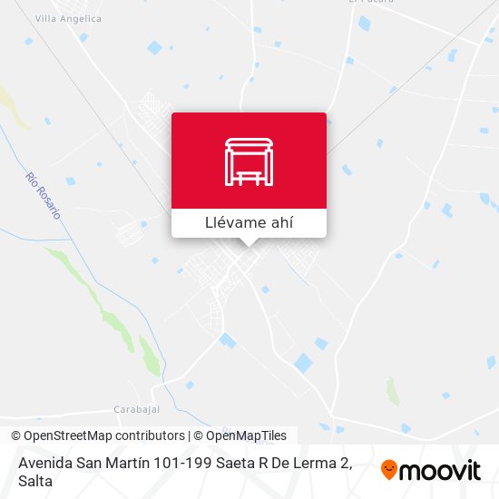 Mapa de Avenida San Martín 101-199 Saeta R De Lerma 2