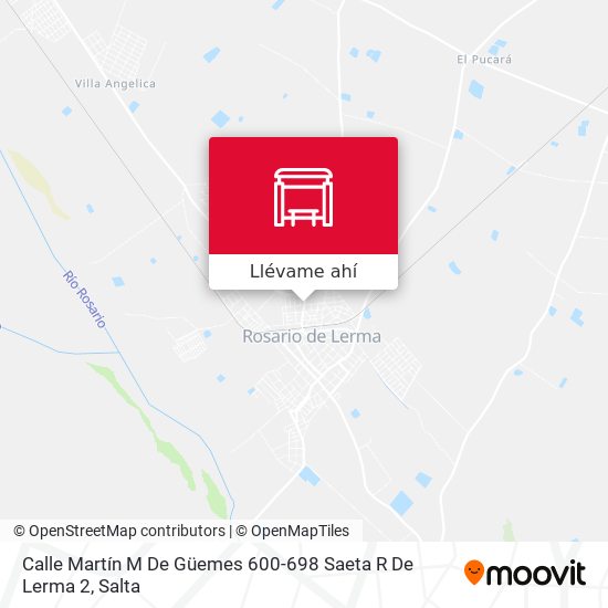 Mapa de Calle Martín M De Güemes 600-698 Saeta R De Lerma 2