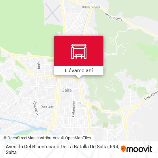 Mapa de Avenida Del Bicentenario De La Batalla De Salta, 694