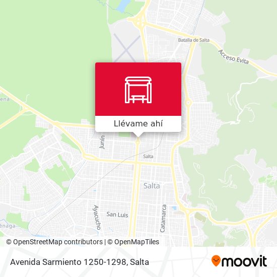Mapa de Avenida Sarmiento 1250-1298