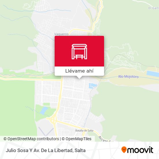 Mapa de Julio Sosa Y Av. De La Libertad