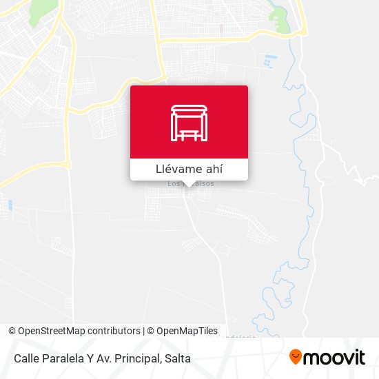 Mapa de Calle Paralela Y Av. Principal