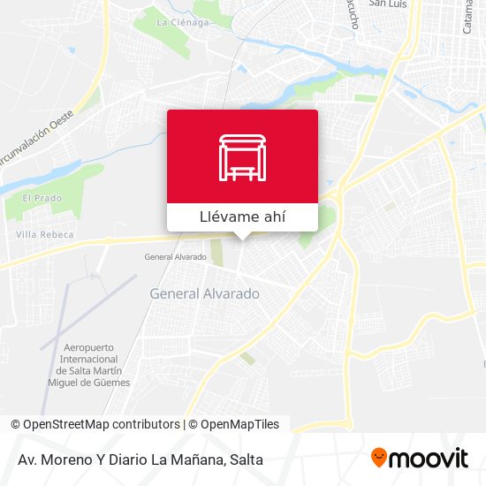 Mapa de Av. Moreno Y Diario La Mañana