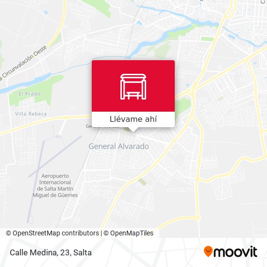 Mapa de Calle Medina, 23