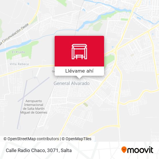 Mapa de Calle Radio Chaco, 3071