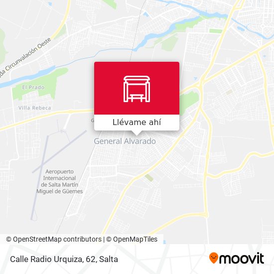 Mapa de Calle Radio Urquiza, 62