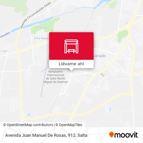 Mapa de Avenida Juan Manuel De Rosas, 912