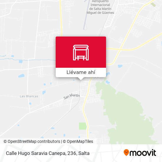Mapa de Calle Hugo Saravia Canepa, 236