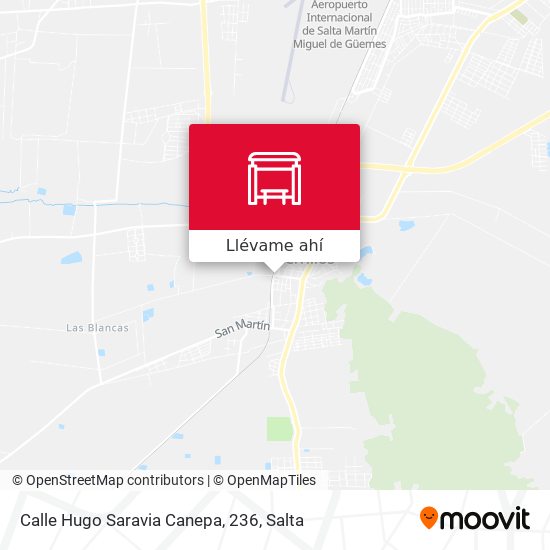 Mapa de Calle Hugo Saravia Canepa, 236