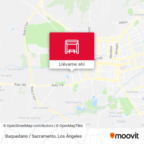 Mapa de Baquedano /  Sacramento