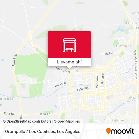 Mapa de Orompello /  Los Copihues