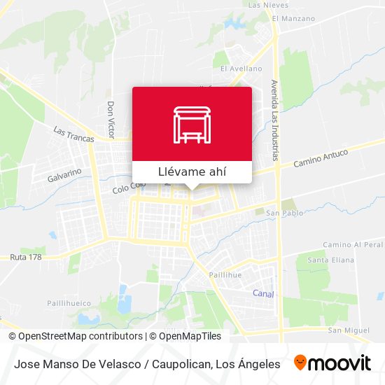 Mapa de Jose Manso De Velasco /  Caupolican