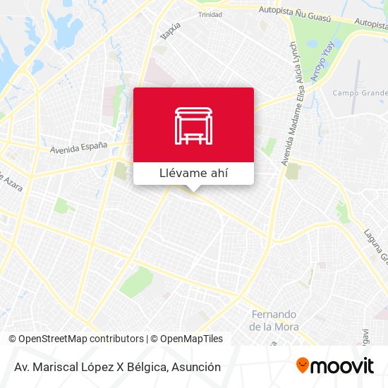 Mapa de Av. Mariscal López X Bélgica