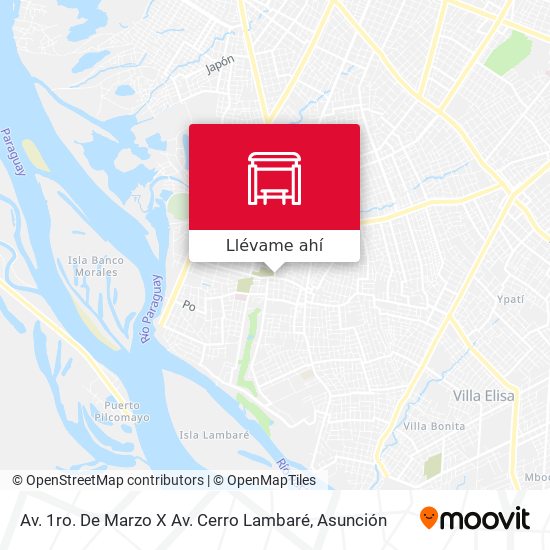 Mapa de Av. 1ro. De Marzo X Av. Cerro Lambaré