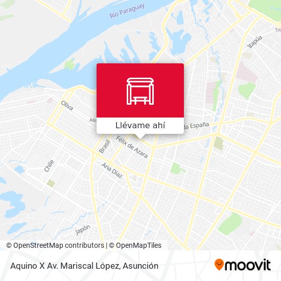 Mapa de Aquino X Av. Mariscal López