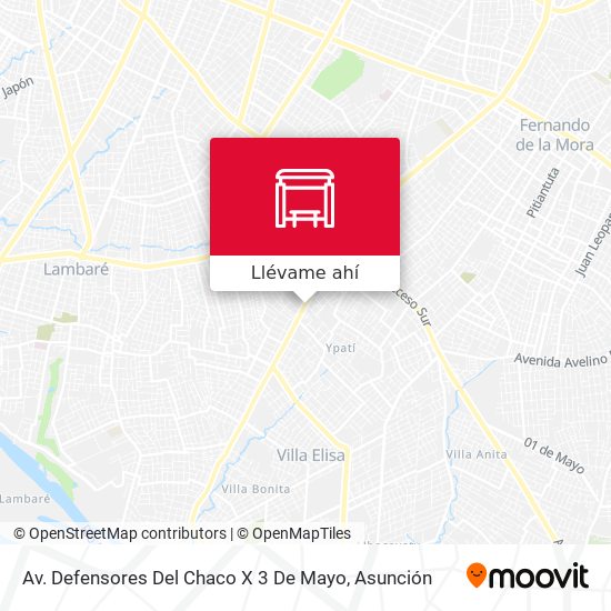 Mapa de Av. Defensores Del Chaco X 3 De Mayo