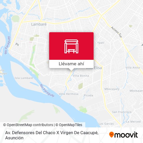 Mapa de Av. Defensores Del Chaco X Virgen De Caacupé