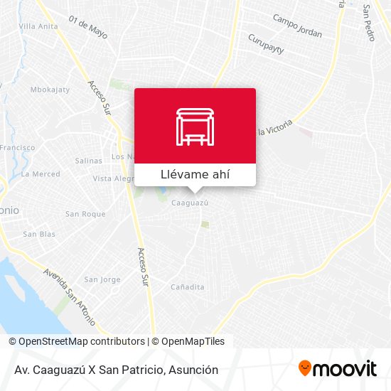 Mapa de Av. Caaguazú X San Patricio