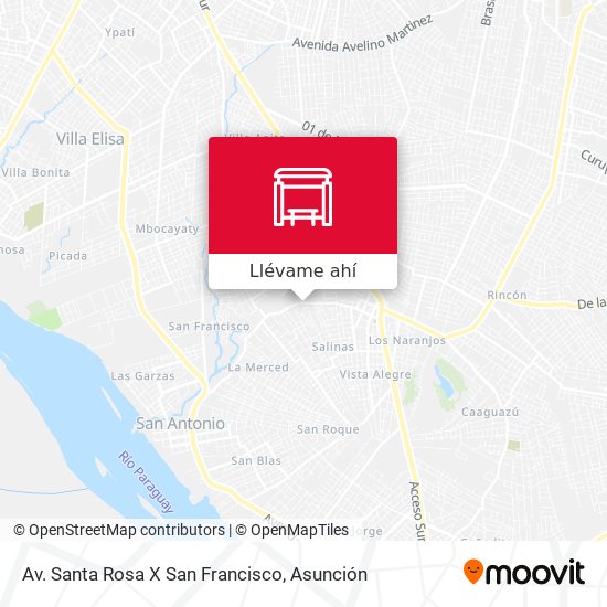 Mapa de Av. Santa Rosa X San Francisco