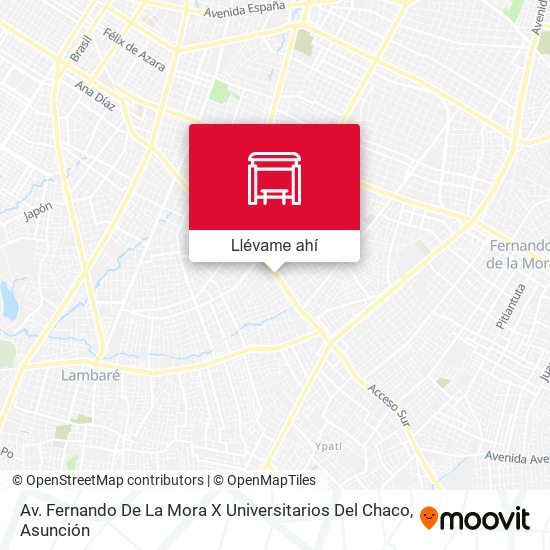 Mapa de Av. Fernando De La Mora X Universitarios Del Chaco