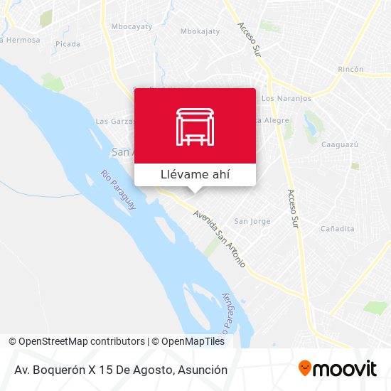 Mapa de Av. Boquerón X 15 De Agosto