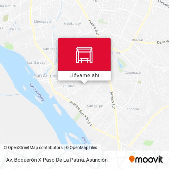 Mapa de Av. Boquerón X Paso De La Patria