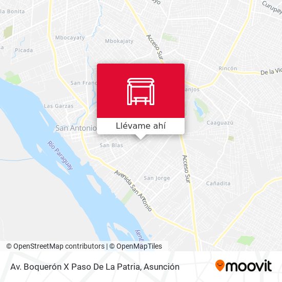 Mapa de Av. Boquerón X Paso De La Patria