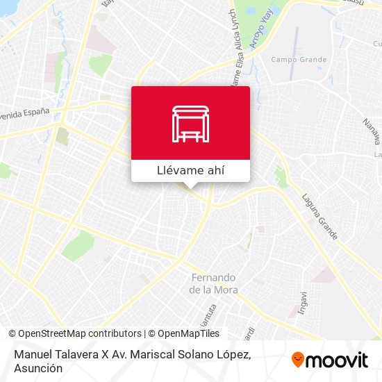 Mapa de Manuel Talavera X Av. Mariscal Solano López