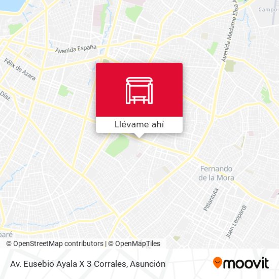 Mapa de Av. Eusebio Ayala X 3 Corrales