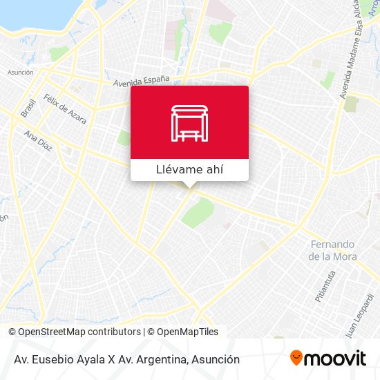 Mapa de Av. Eusebio Ayala X Av. Argentina