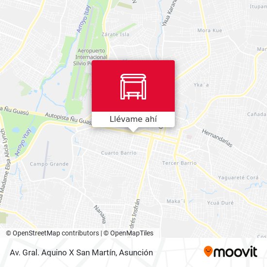 Mapa de Av. Gral. Aquino X San Martín