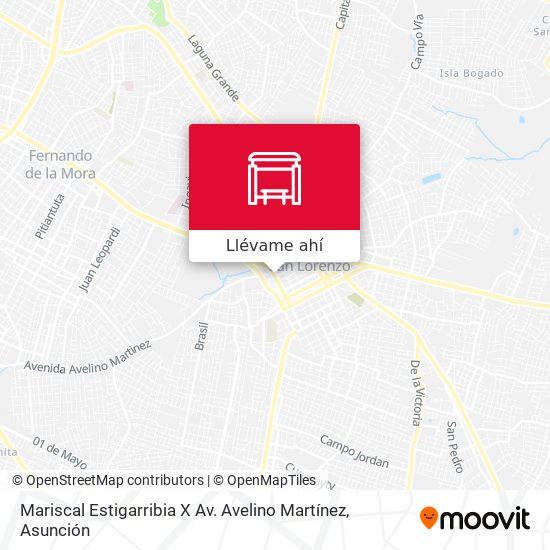 Mapa de Mariscal Estigarribia X Av. Avelino Martínez