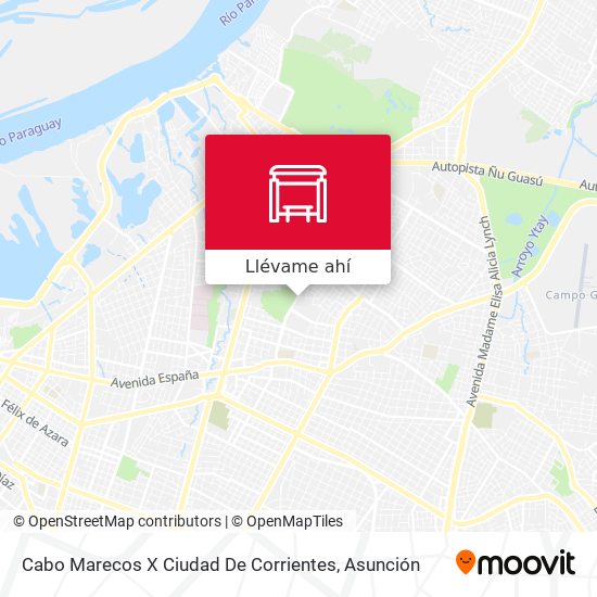 Mapa de Cabo Marecos X Ciudad De Corrientes