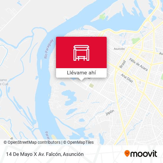 Mapa de 14 De Mayo X Av. Falcón