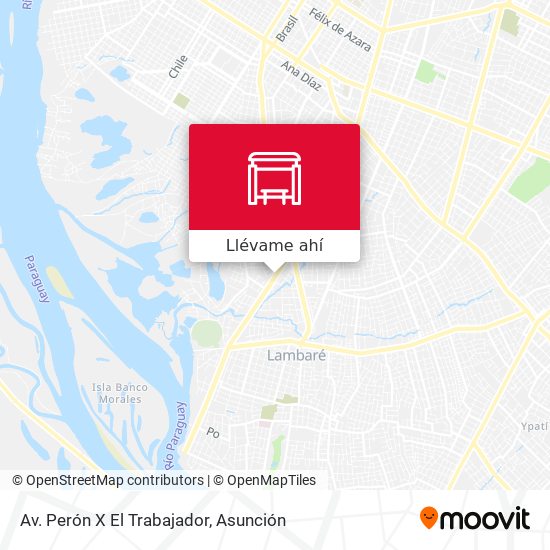 Mapa de Av. Perón X El Trabajador