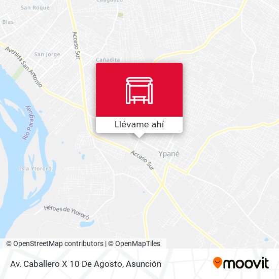 Mapa de Av. Caballero X 10 De Agosto