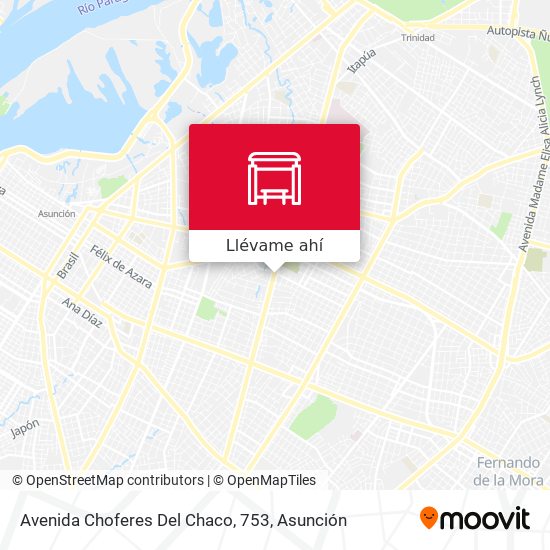 Avenida Choferes Del Chaco 753 parada Rutas horarios y tarifas